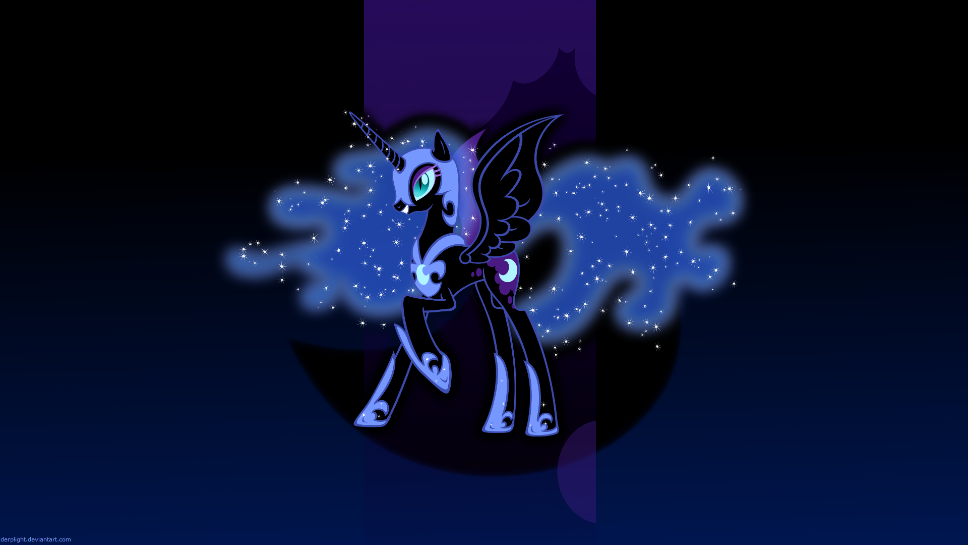 Nightmare Moon Wallpaper by DerpLight, MoongazePonies and The-Smiling-Pony