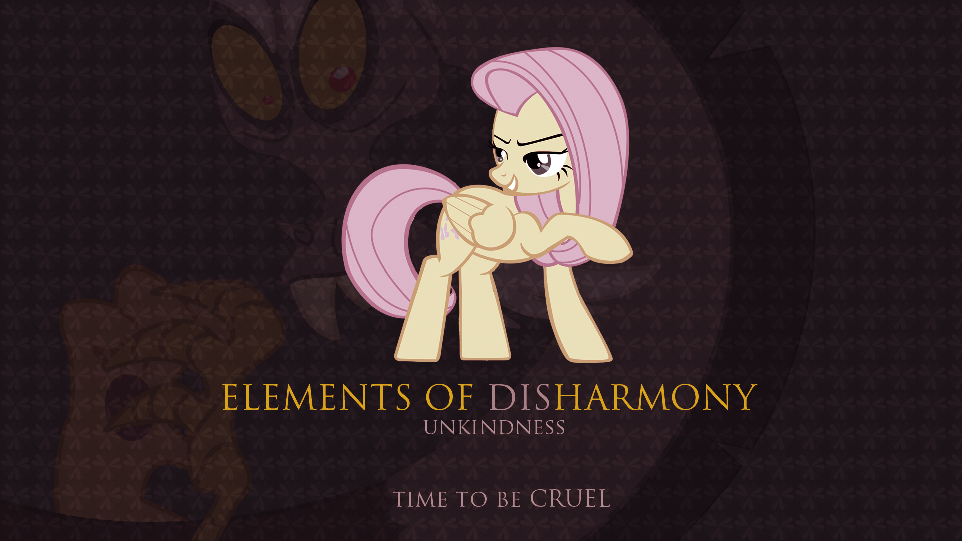 Elements of DisHarmony: Unkindness (Fluttershy) by Xtrl