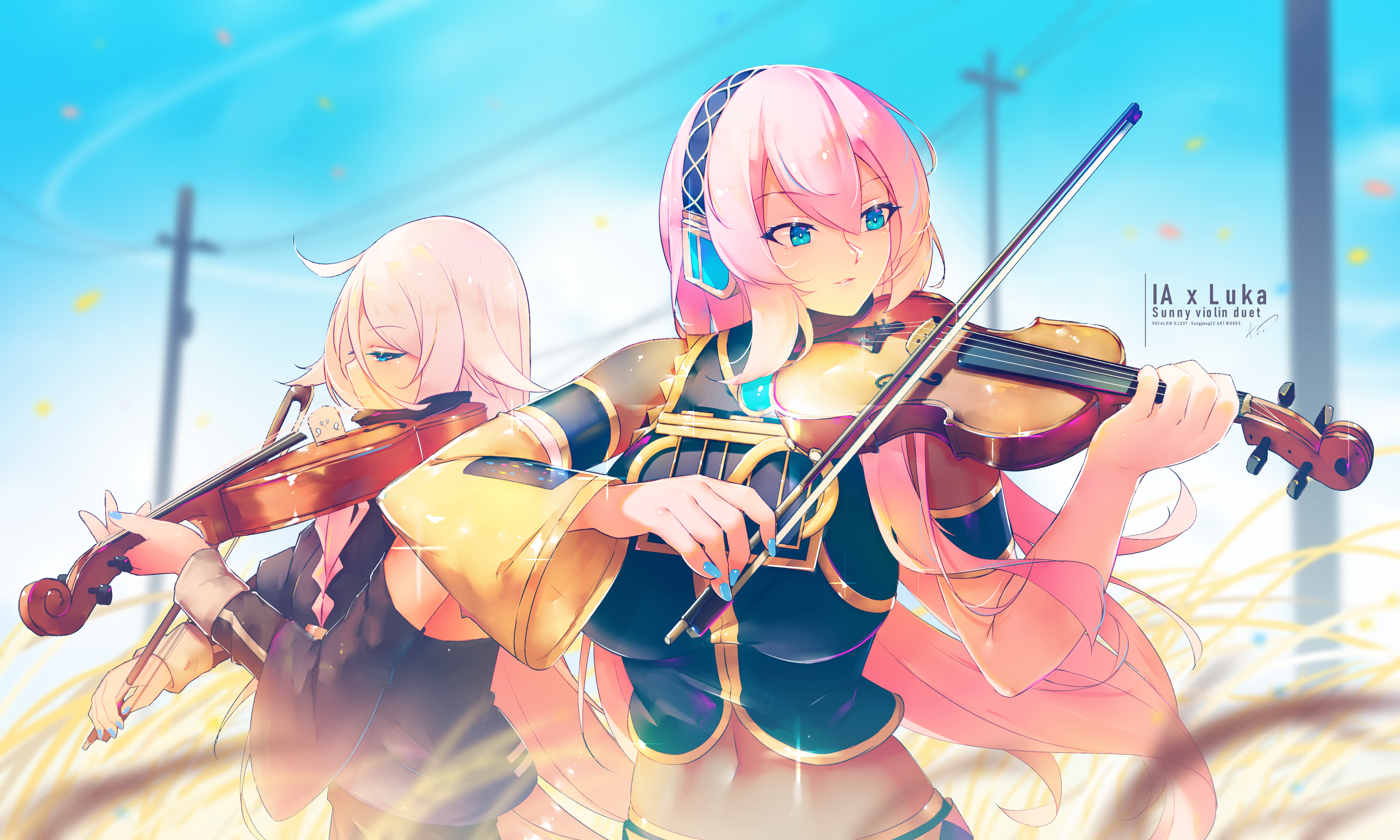 IA和Luka的晴日小提琴二重奏 by 松江CC
