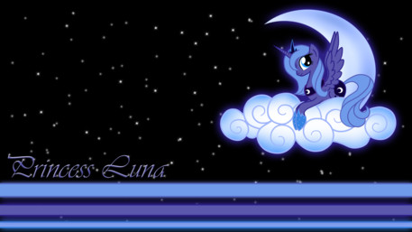 Princess Luna on the Clouds Wallpaper