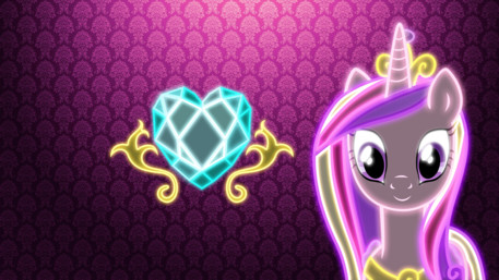 Neon Princess Cadance Wallpaper